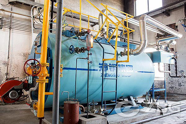 2 Ton/hr Gas Steam Boiler Project in Coating Factory