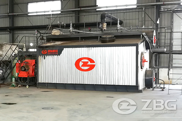 10 Ton SZS Gas Boiler Used in Plate Industry