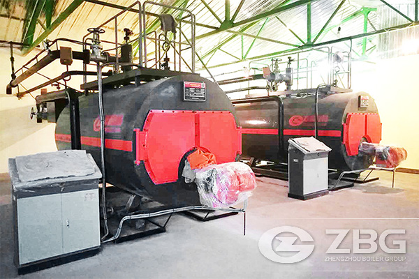 Two Sets of Gas Hot Water Boiler in Russia