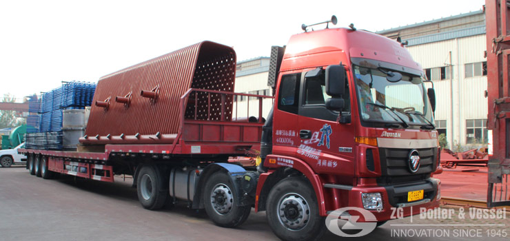 industrial boilers transport to project site